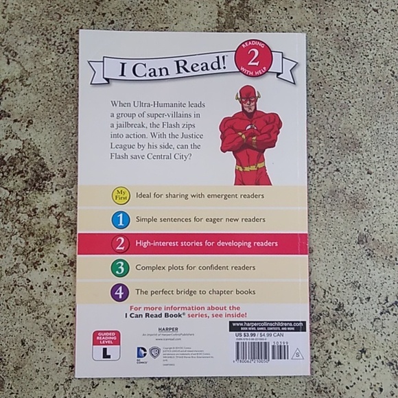Justice League I Can Read Flash Level Reader Children's Picture Book Preschool - Picture 2 of 5